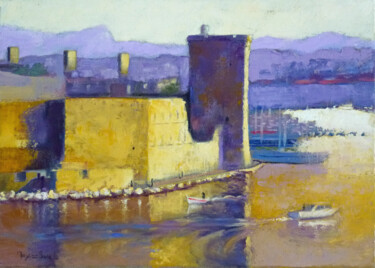 Marseille, lumière jaune sur le Vieux-Port
